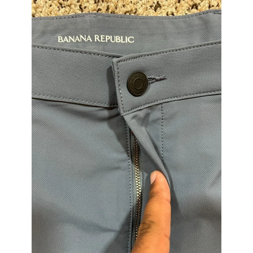 Banana Republic Pants Men 38x30 (Fits 38x29) Performance Bundle-Black and Blue